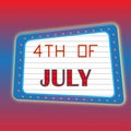 4th of July banner poster