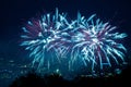 Fireworks over Pittsburgh, Pennsylvania, USA Royalty Free Stock Photo