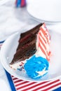 4th of July chocolate cake