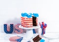 4th of July chocolate cake