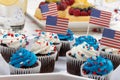 4th of July Chocolate Cupcakes