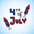 4th of july design vector