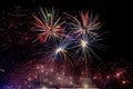 4th of July Fireworks Display Finale Royalty Free Stock Photo