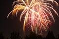 4th of July Fireworks in Eagle Point, Oregon Royalty Free Stock Photo