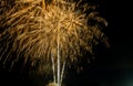 4th July fireworks. Fireworks display on dark glittering sparkle fireworks Royalty Free Stock Photo