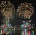 4th July fireworks in New York City Royalty Free Stock Photo