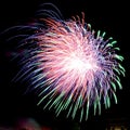 A single 4th of July firework Royalty Free Stock Photo