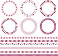 4th of July frames and borders Royalty Free Stock Photo