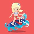 4th of july girl surf blonde 01