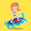 4th of july girl surf orange 02