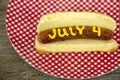 4th of July holiday hot dog