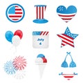 4th of july icons