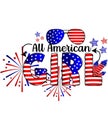 4th of July, Independence Day All American Girl Royalty Free Stock Photo