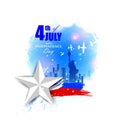 4th of July Independence Day of America background Royalty Free Stock Photo