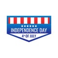 4th of July independence day vector.Happy 4th of July, Independence Day badges.