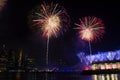 4th July Macy& x27;s fireworks Royalty Free Stock Photo