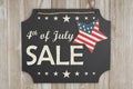 The 4th of July Sale Independence Day message