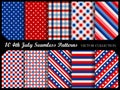 4 th july seamless patterns