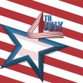 4th of july star background