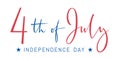 4th of July, United Stated Independence day. Template design for poster, banner, postcard, flyer, greeting card. American national Royalty Free Stock Photo