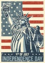 4th of july vintage poster