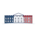 4th of July White House Logo Royalty Free Stock Photo