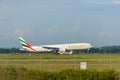 20th June 2018, Kuala Lumpur, Emirates aircraft landed
