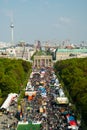 17th of June Street, and Brandenburg Gate Royalty Free Stock Photo