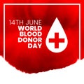 14th june world international blood donor day poster design