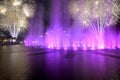 13 th november 2020, the pointe ,dubai. View of the spectacular fireworks and the colorful dancing fountains during the diwali