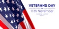 11th november - Veterans Day. Honoring all who served. Royalty Free Stock Photo