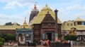 20th Oct 2021 Jagannath Temple, Puri, Orissa, India. Pilgrims in front of the entrance gate to Jagannath temple. Aruna Stambha Pi Royalty Free Stock Photo