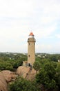 18th Oct 2015, Mahabalipuram Tamil Nadu, India. Tourist visiting the Mahabalipuram Lighthouse