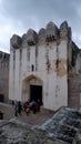 5th Sep 21, Golkonda fort, Hyderabad, India. Tourists at Bala Hissar Gate or Darwaza, the main entrance to Golconda fort.