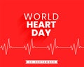 29th sept world heart day pulse poster for medical care and cure