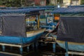 26th September, 2021, Kolkata, West Bengal, India: The only floating market on a big water body of India at Patuli, Kolkata