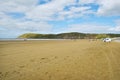 Brean Sands on the Bristol Channel, Somerset, UK