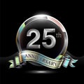 25th silver anniversary logo