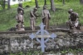 The 10th Station of the Cross with Jesus from Sainte Anne de Baupre Sanctuary from Quebec