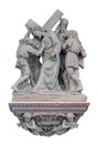 5th Station of the cross - Simon of Cyrene Helps Jesus Carry the Cross