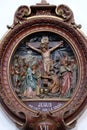 12th Stations of the Cross, Jesus dies on the cross, Carthusian monastery in Pleterje, Slovenia