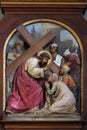 8th Stations of the Cross,Jesus meets the daughters of Jerusalem, Basilica of the Sacred Heart of Jesus in Zagreb