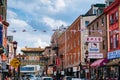 10th Street and the Chinatown Friendship Arch, in Chinatown, Philadelphia, Pennsylvania Royalty Free Stock Photo