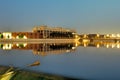 6th Street Dam and bridge in Grand Rapids Royalty Free Stock Photo