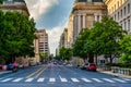 12th Street, in downtown Washington, DC Royalty Free Stock Photo