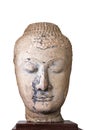 16th - 17th Century A.D. head from a buddha image in Ayutthaya Royalty Free Stock Photo