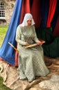 13th Century Lady in waiting,, at Fort George Inverness, Ross Shire Scotland, U.K.