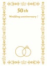 50th Wedding anniversary Invitation