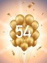 54th Year Anniversary Background Royalty Free Stock Photo