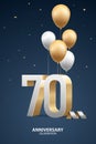 70th Year Anniversary Background